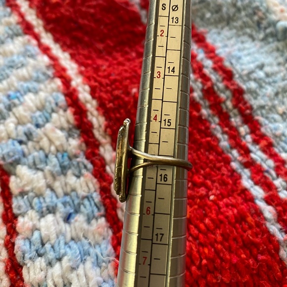 VTG Stamped Silver Mother of Pearl Ring! Size 5! - Picture 8 of 8